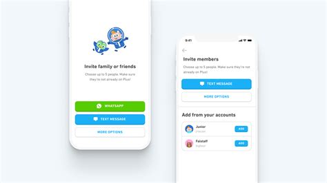 Duolingo family plan add member. The family manager can send the invite link to any eligible Duolingo user via iMessage, Whatsapp, email, and more. Once they receive the link, they'll have to accept the invite in order to be added to your Family Plan. Tap the Super icon. In the Super dashboard, tap ‘Add Members/Manage’. 