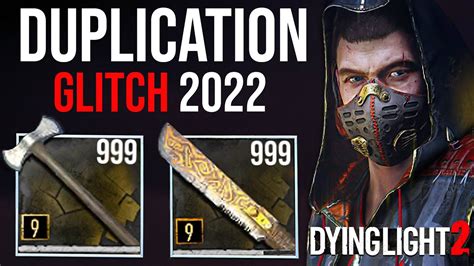 Dupe glitch dying light. you can dupe amy item including air drops for unlimited survival experience. go to storage, put an item in that you have a lot of and the item you want to duplicate. Highlight the item in storage, press X + O at the same time, the message to take it out will appear and the menu will disappear. Wait for the message to disappear. 