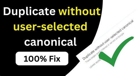 Duplicate without user selected canonical. Sep 30, 2023 ... How to Fix Duplicate without user-selected canonical | Blogger m=1 error | Duplicate without user-selected canonical tags with ?m=1 error in ... 