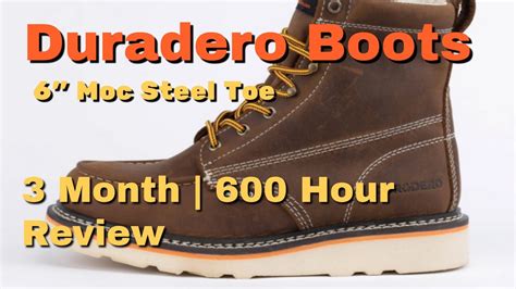 Duradero boots. Duradero Work Boots, built to be rebuilt, provide comfort, performance, and style. The Moc Toe Boot safeguards your feet and features the Military Grade slip-resisting and oil-resisting wedge outsole, offering cushion and support for you to stay on your feet all day long! The... $200.00. $225.00. 