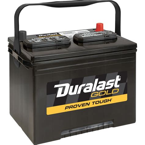 Duralast car battery. Duralast Gold Power Sport Battery. Brand. Duralast Gold (17) Duralast (18) NOCO (5) Odyssey Battery (16) Price. Set custom price range: to. $60 - $70 (4) $80 - $90 (2) ... Exploring Different Types of Battery Terminals; Best Car Batteries for Cold Weather; How to Store Your Vehicle Battery; How to Replace a Motorcycle Battery; How to Charge a ... 
