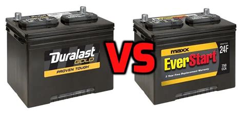 The main difference between Everstart and Duracel
