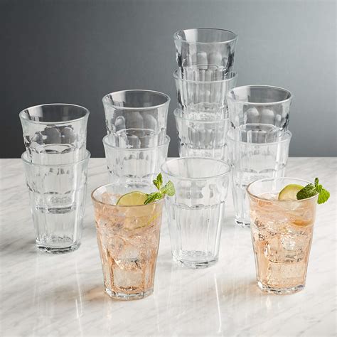 Duralex Picardie 12.5-Oz. Glasses, Set of 12 Crate & Barrel