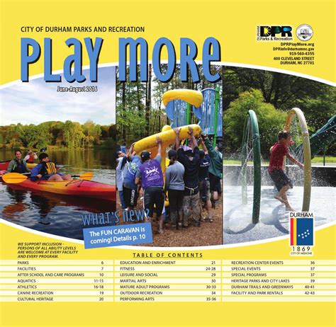 Durham Parks and Recreation Play More June to Aug 2014 - Issuu