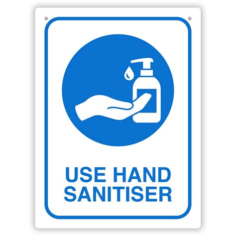 Durus Use Hand Sanitiser Sign Officeworks