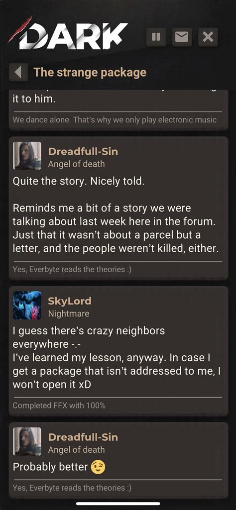 Duskwood theories. .  ...