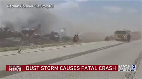 Dust cloud causes a 60-car crash, closes I-55 for 28 miles
