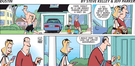 Dustin. Buy a Print of this Comic. Load more comics. Read the Dustin comic strip from April 11, 2024, and check out other Dustin comics by Steve Kelley & Jeff Parker.. 