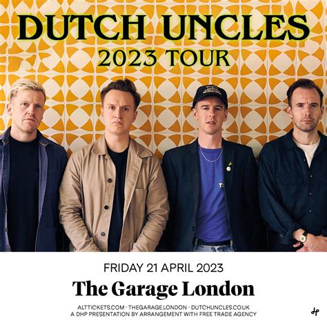 Dutch Uncles London Tickets The Garage 21/4/2024 StubHub UK