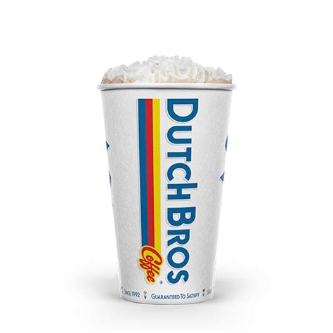 Dutch bros hot chocolate. Dutch Bros Coffee is a fun-loving company serving up specialty coffee, exclusive Rebel energy drinks, teas, sodas and more with endless flavor combinations across the menu. ... Available iced or hot. Salted caramel, chocolate, protein milk, caramel drizzle. Amp up your mocha with more protein! A blend of salted caramel flavor, … 