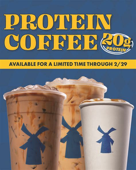 Dutch bros protein coffee. Dutch Bros Coffee is a fun-loving company serving up specialty coffee, exclusive Rebel energy drinks, teas, sodas and more with endless flavor combinations across the menu. ... Amp up your latte with more protein! A blend of salted caramel flavor, espresso, protein milk, and topped with a caramel drizzle. Available iced or hot. Salted caramel ... 