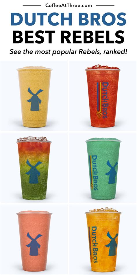Dutch bros rebel flavors. Here’s a list of more than 25 of the syrup flavors that Dutch Bros uses: Vanilla: The creamy, ... Orange: From milkshakes to iced teas to Dutch Bros Rebel energy drinks, a splash of orange syrup can turn things citrusy and sweet. Passion Fruit: Iced teas, Rebel drinks, ... 