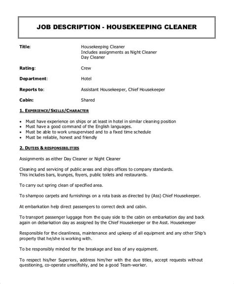 Duties and Responsibilities of Housekeeping Staff PDF Laundry ...