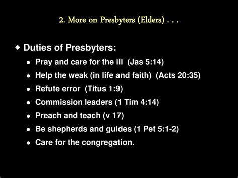 Duties of Presbyters. - Bible Hub