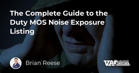 Duty mos noise exposure listing. Things To Know About Duty mos noise exposure listing. 