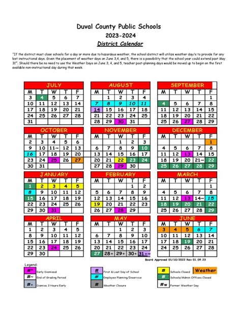 Duval County Public Schools Calendar 2324