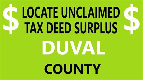Duval real tax deed. To obtain certified copies of Duval County documents, you must come to the Clerks office (Official Records Office). If you require additional assistance you may contact our Official Records Office during business hours at 904.255.2000 or visit us at 501 W Adams St, Jacksonville, FL 32202. 