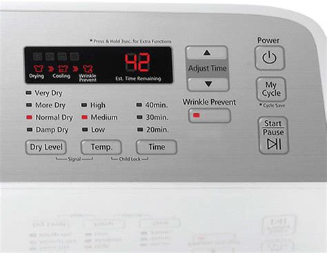 Capacity, 9 Drying Cycles, Sanitize Cycle, 5 Options, 3 Temperature Settings and Sensor Dry. . Dv400ewhdwraa