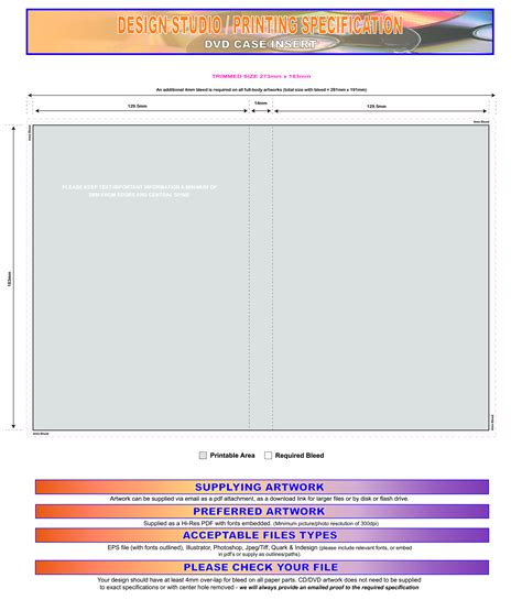 Dvd Case Inserts Template Database