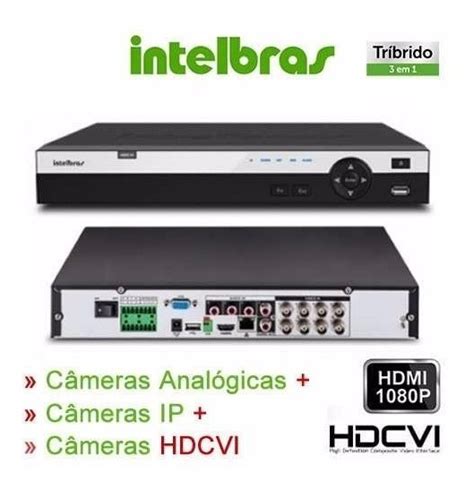 Dvr intelbras 8 canais vd 3108 - Mercado Livre