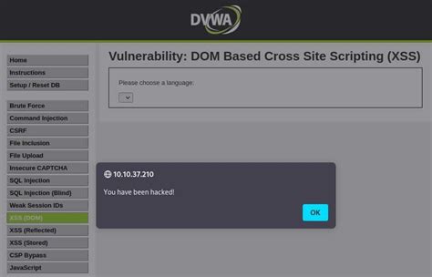 Dvwa xss dom. location.  In this article I have demonstrated how to exploit DOM-based XSS vul...