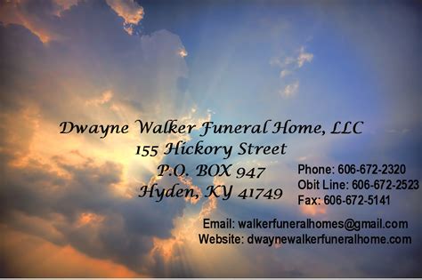 Dwayne walker funeral home obituaries.  Explore Life Stories, Offer Co...