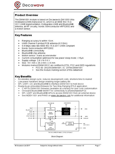 Dwm1001 datasheet. .  Pricing and Availability on millions of electronic comp...