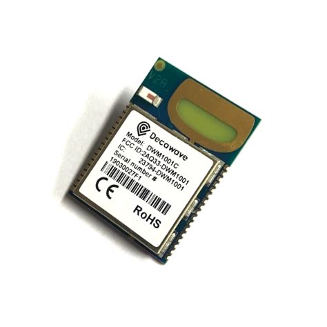Dwm1001 module. 0, UWB Transceiver Module 2.  Description: 6. 4GHz, 6. 4-201...