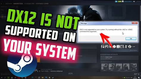 Dx12 steam.  Aug 22, 2024 · DirectX 12 is not supported on your system.  Nov ...