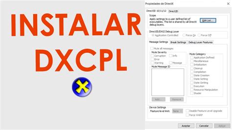 Dxcpl directx 12.  On Windows 10 you can use DXCpl. exe (DirectX Contr...