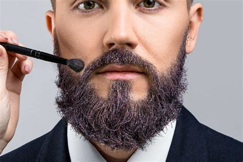 Dye beard. Just for Men 1-Day Beard & Brow Color, is a brush-in/wash-out dye-free color to temporarily cover grays and fill in thin, patchy areas for a thicker, well-defined look Brush into beard and eyebrows, let set for 5 minutes, and then you are ready to go. 