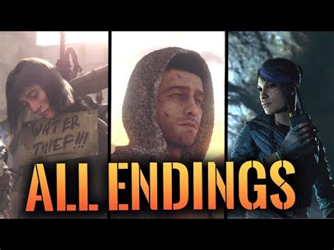 Dying Light 2 - All Endings // Saving Mia vs Saving Lawan