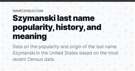 Dymanski Name Meaning & Dymanski Family History at …