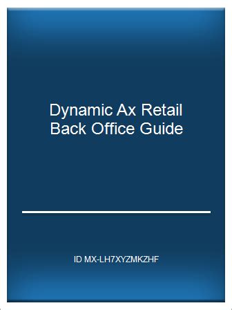 Dynamic ax retail back office guide 2009. - A guide to algorithm design paradigms methods and complexity analysis chapman and hall or crc applied algorithms.