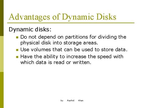 Dynamic disk disadvantages.  Volumes are an area of storage on a hard dis...