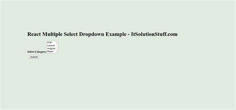 Dynamic multi select dropdown react.  If you describe something as dynamic, you approve o...