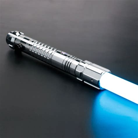 Dynamic sabers. Luke is a homage to the famous lightsaber first seen in episode six. This lightsaber is fit to be wielded by any aspiring legendary Jedi. This saber has a polished aluminum hilt with circular patterns and an extended emitter neck, as well as sound effects and a durable blade with color changing capabilities. 