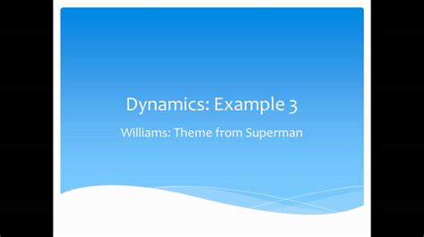 Dynamics example - YouTube