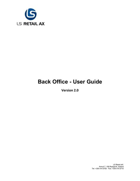 Dynamics retail back office user guide. - Download suzuki vl800 vl 800 volusia 2005 05 service repair workshop manual.