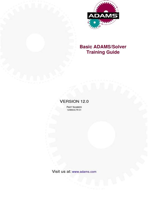 Dynamics solver.  9 About Adams Solver Extend the range of spline data beyond the range ...