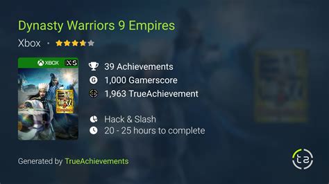 Dynasty Warriors 9 Achievements TrueAchievements