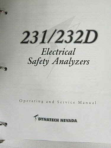 Dynatech nevada 232d safety analyzer manual. - Guida alla sostituzione delle sospensioni pneumatiche bmw 525i.