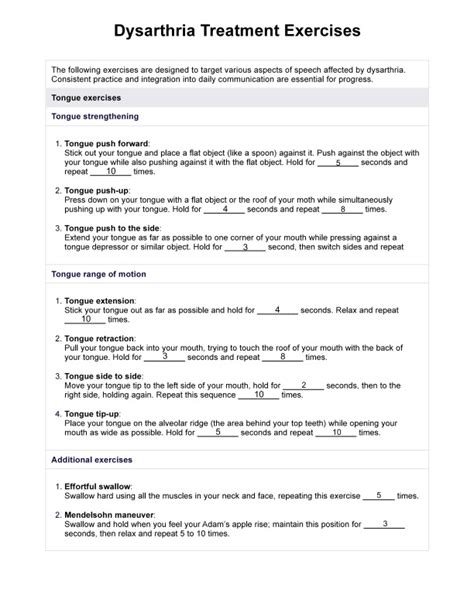 Dysarthria exercises for adults pdf.  Discuss the general principles of assess...