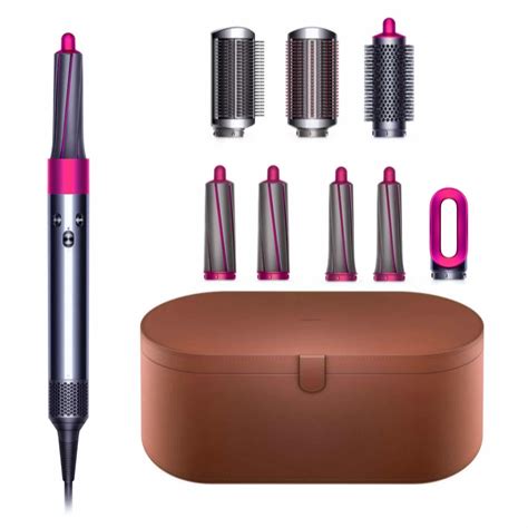 Dyson air wrap sale. Six steps to curl retention. Start with damp-to-touch, towel-dried hair. Use the 1.2" or 1.6" Airwrap™ barrels. Use high heat and airflow. Hold for 15 seconds, or until hair is completely dry before you turn the machine off. Set curl with the cold shot for 5-10 seconds. Add styling product such as hairspray to maximize curl longevity. 