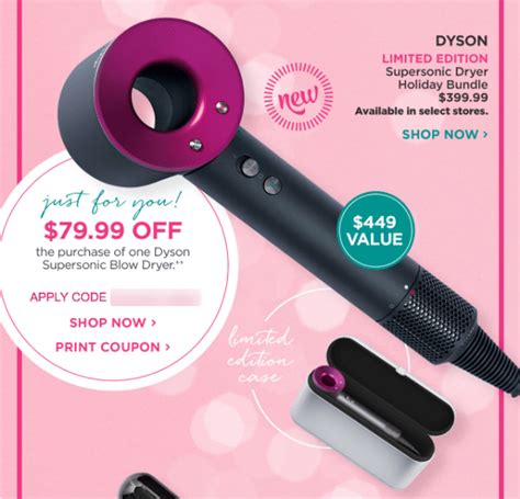 Dyson coupon ulta. Shop Dyson at Ulta Beauty. Free Shipping Offers & Free Store Pickup Available Same Day. Join ULTAmate Rewards To Earn Points. 