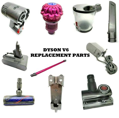 Dyson v6 parts list. .  ...