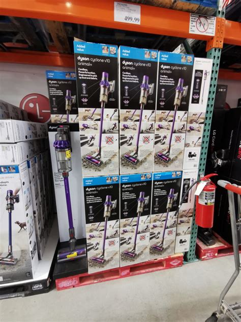 Costco Wholesale has for their Members: Dyson Outsize Extra Cordless Stick Vacuum on sale for $549.99. Shipping is free. ... Online only, never seen this model in store Has click-in batteries Costco Item: 1711430 Model: 448169-01 Little bit less suction power than the V15 but 90% more than the V8 12.6" wide cle ...