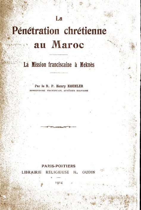 Église chrétienne du maroc et la mission franciscaine, 1221 1790. - Fêtes et souvenirs, 12 et 13 juin 1918..