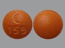 Pill Imprint N 159. This blue round pill with imprint N 159 on it has been identified as: Clorazepate 3.75 mg. This medicine is known as clorazepate. It is available as a prescription only medicine and is commonly used for Alcohol Withdrawal, Anxiety, Seizure Prevention, Seizures, Epilepsy.