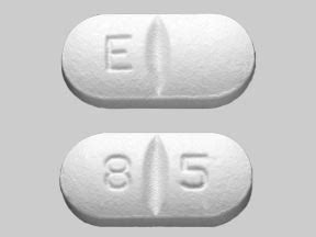  Pill Identifier Search Imprint rectangle white E 85 5 5 5.